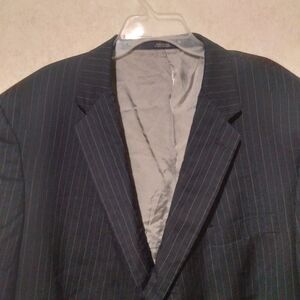 Men's Navy Pinstripe Blazer
